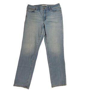 Lands' End Women's Sustainable Denim Straight Leg Jeans Blue Size 12